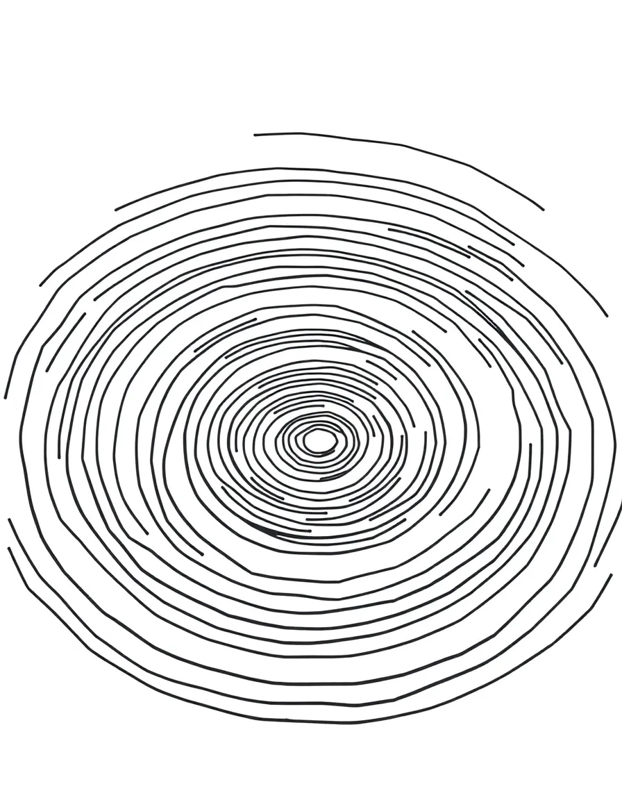 Water-inspired ripple effect with concentric patterns flowing across the page