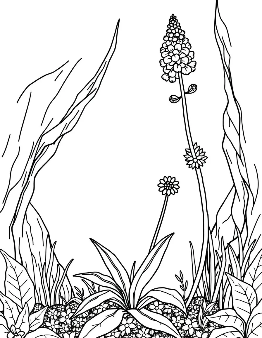 Betweed pattern growing from structured base into open space