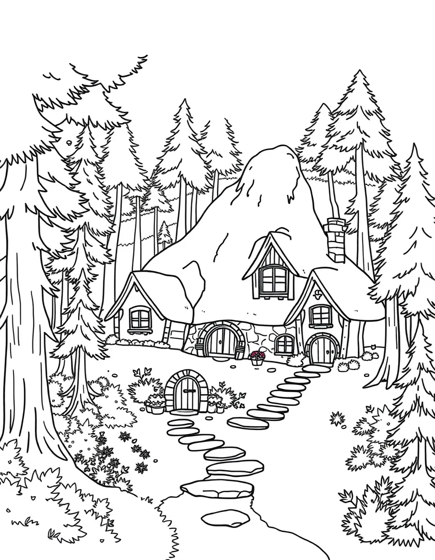 Hobbit-style homes built into forest hillside