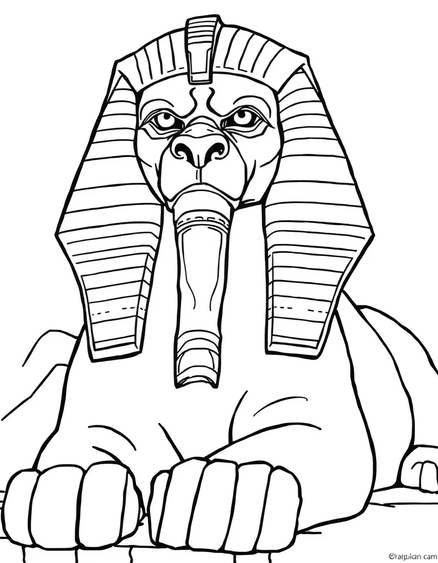 A Greek-style sphinx with more ferocious features