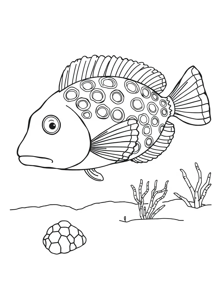 A peacock flounder changing its pattern to match the sandy bottom