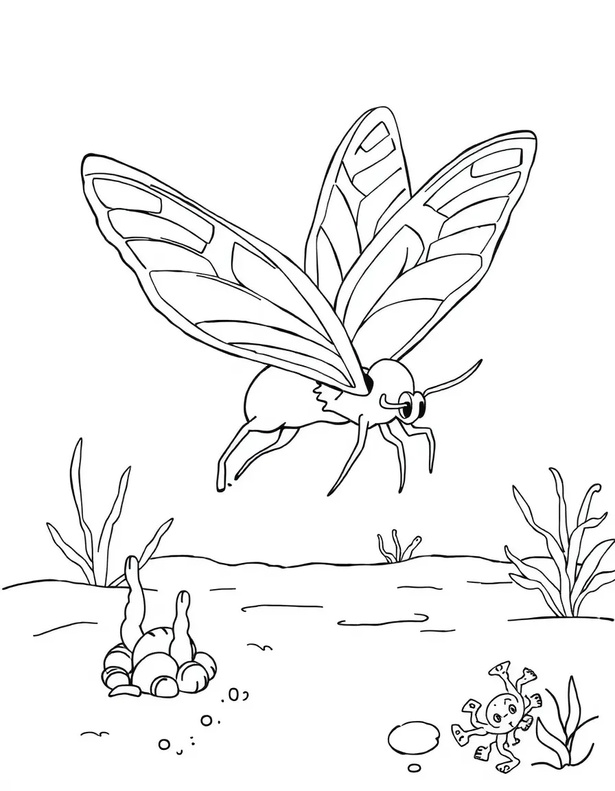A pegasus sea moth slowly moving across the sandy bottom on modified fins