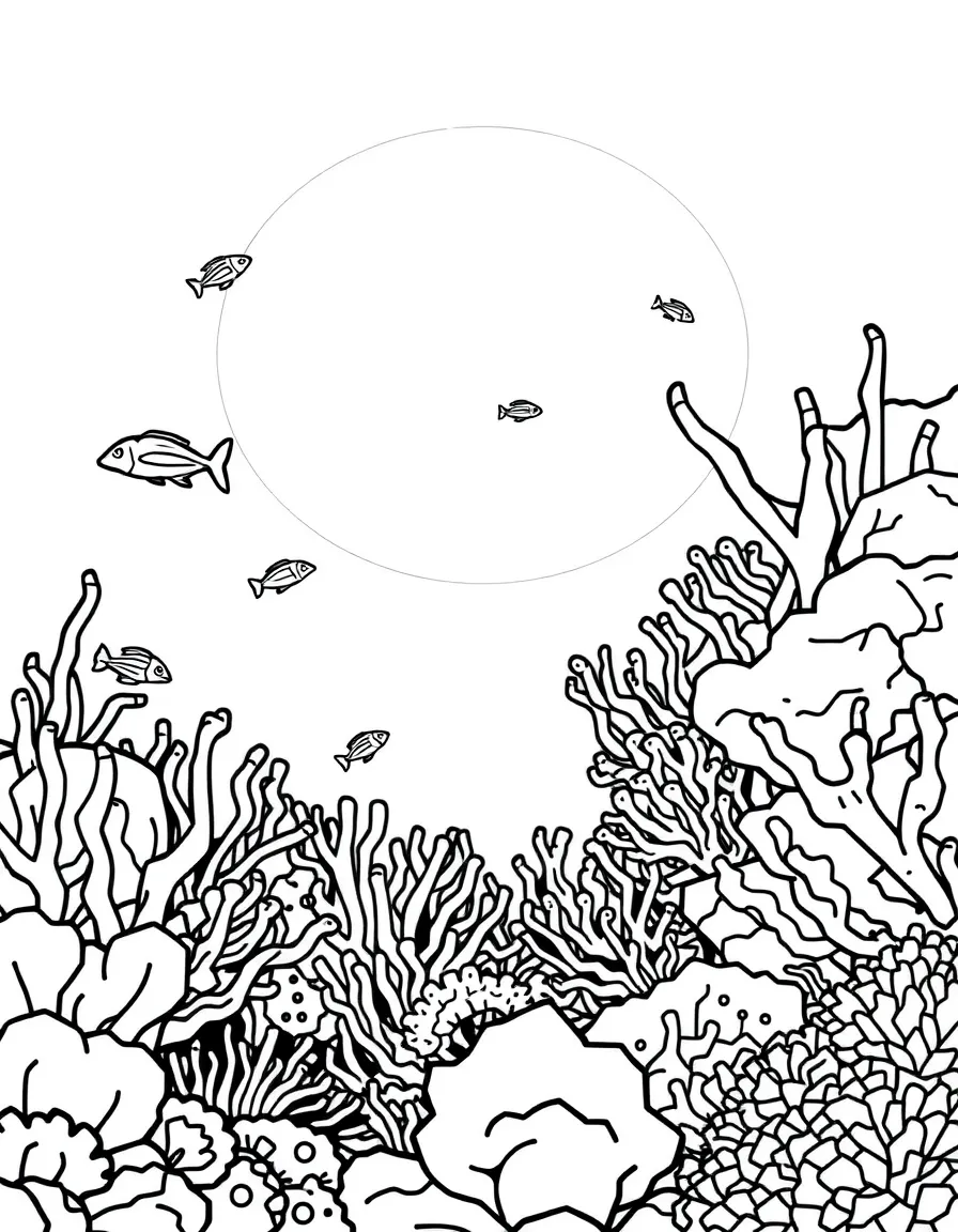 A reef transitioning from day to night with the changing guard of active species