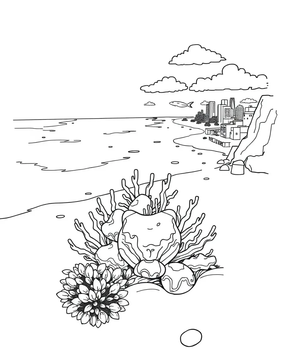 A reef impacted by sedimentation from nearby coastal development