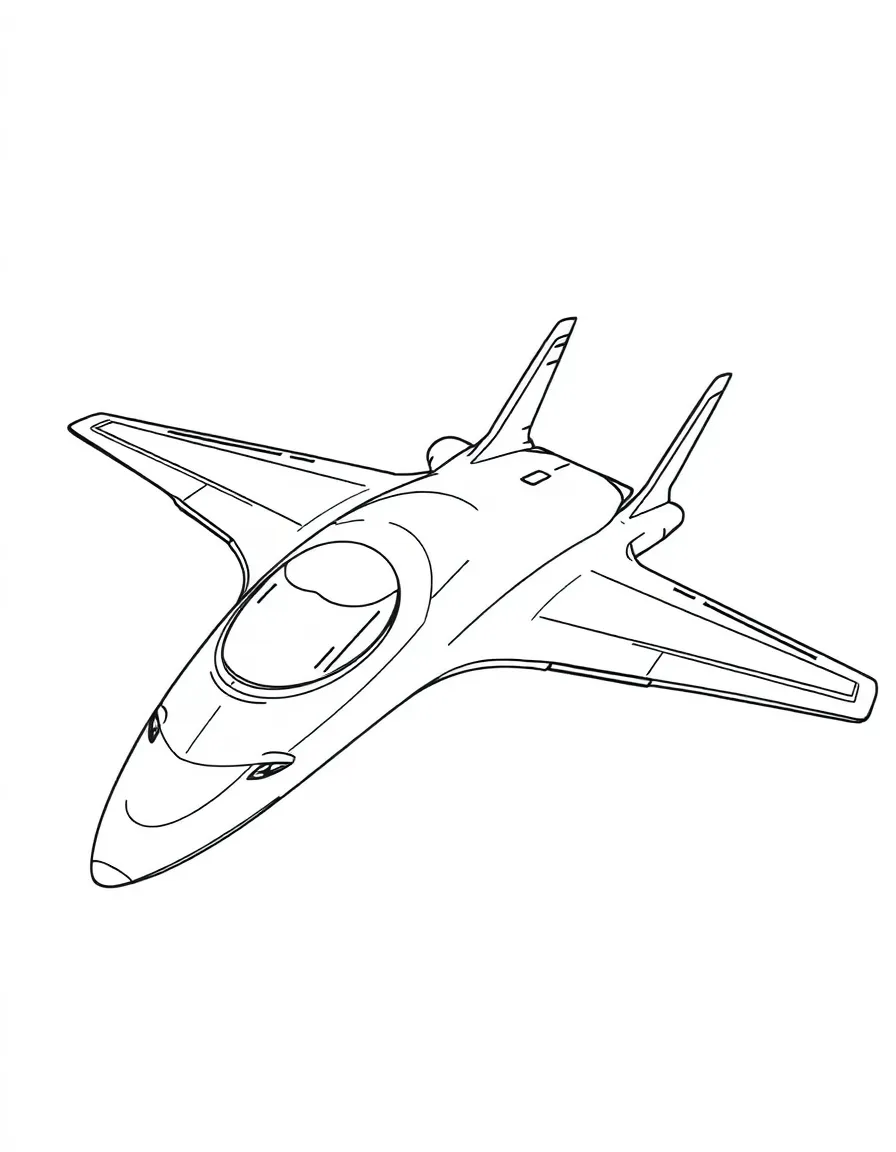 A hypersonic passenger plane with sleek aerodynamic design