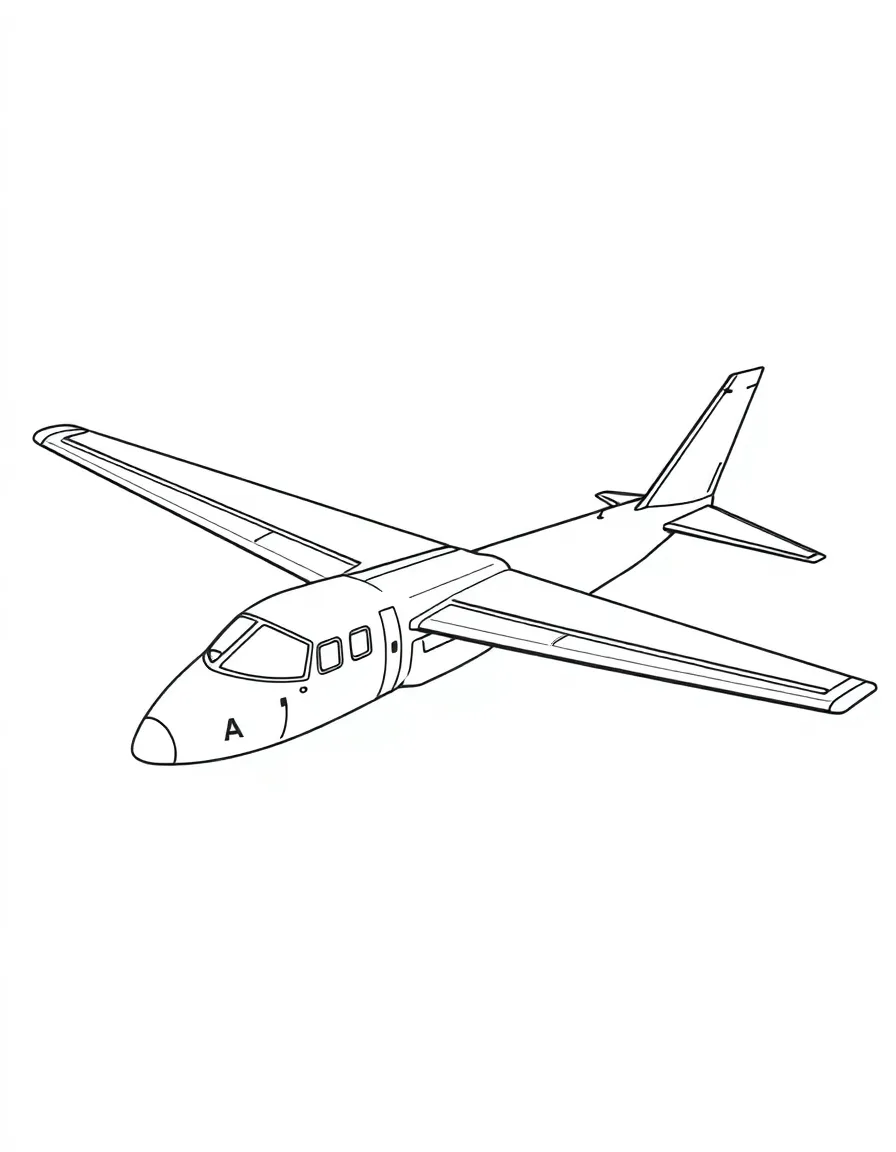 A flying wing passenger aircraft with no vertical stabilizer