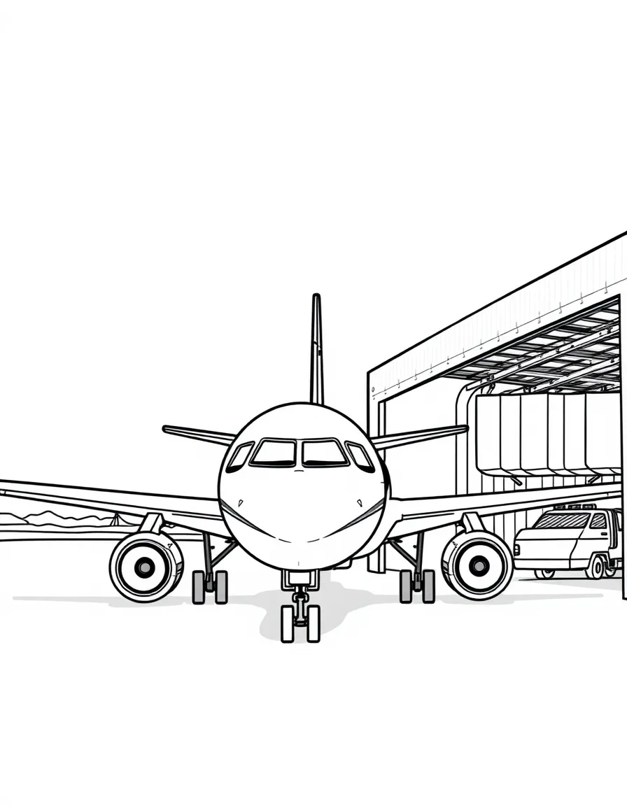 An airplane being towed to a maintenance hangar