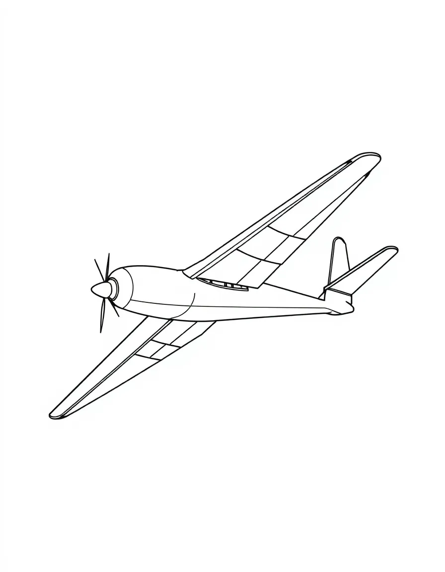 A flying wing aircraft with no fuselage or tail