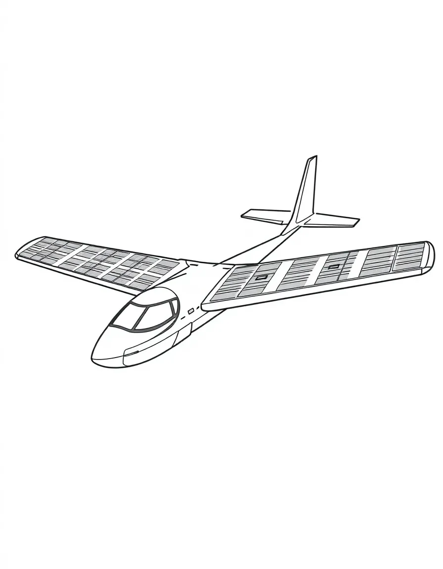 A solar-powered aircraft with massive wingspan