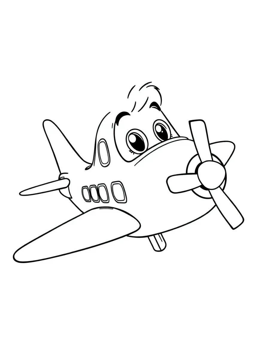 A famous cartoon character's personalized airplane