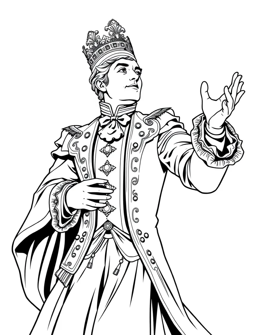 A male opera singer in elaborate costume from a famous aria