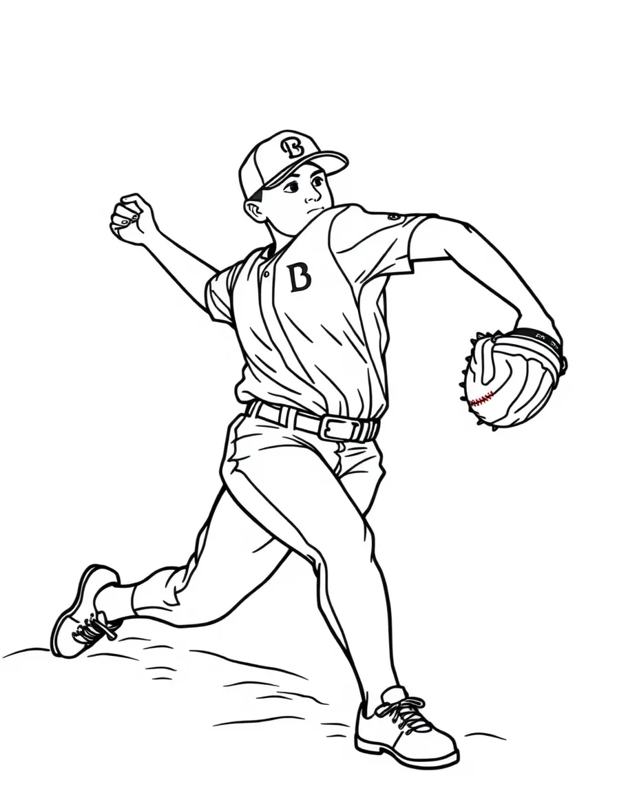 A softball pitcher in windmill delivery with detailed form