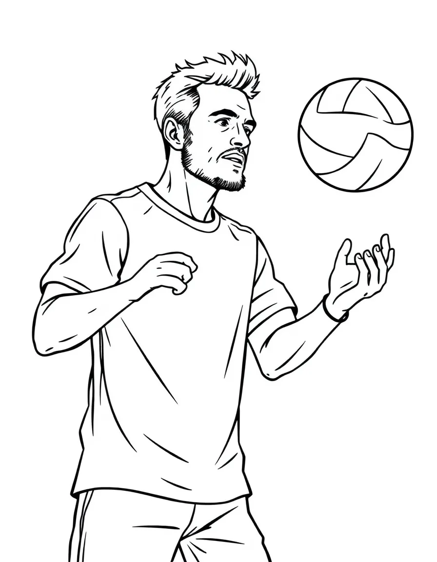 A volleyball coach using musical rhythm to teach timing
