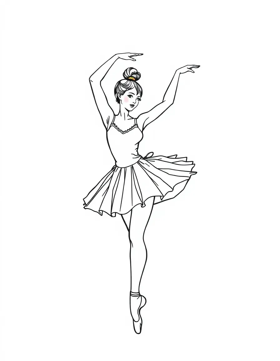 A ballet dancer caught in a prism effect showing rainbow refraction