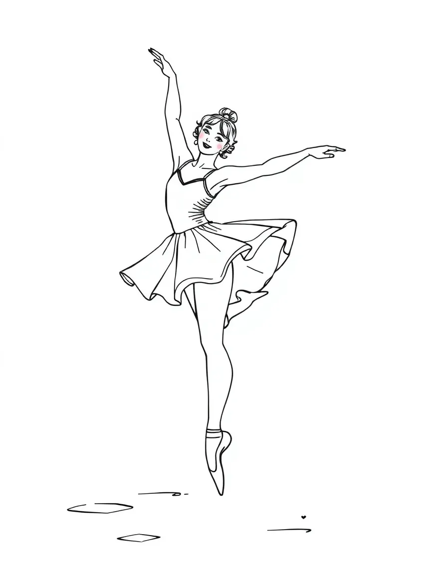 A ballet dancer performing on pointe on an unconventional surface