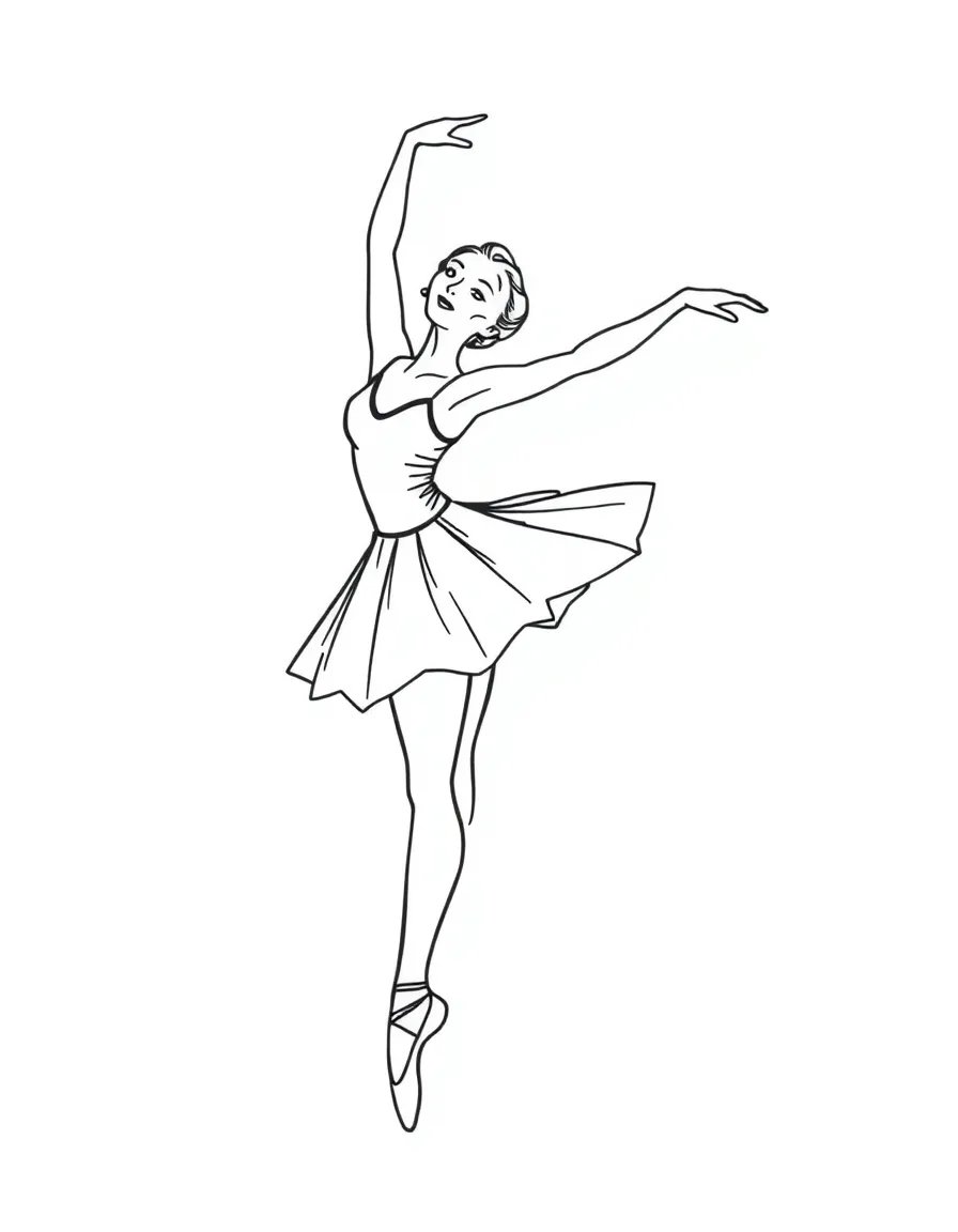 A ballet dancer whose shadow forms a different dance pose