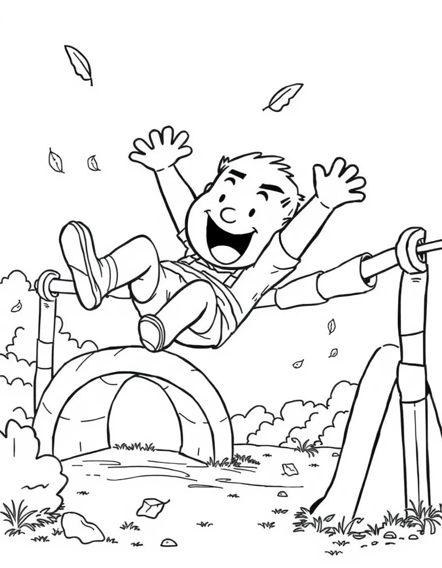 Fall Guy tumbling through an obstacle course