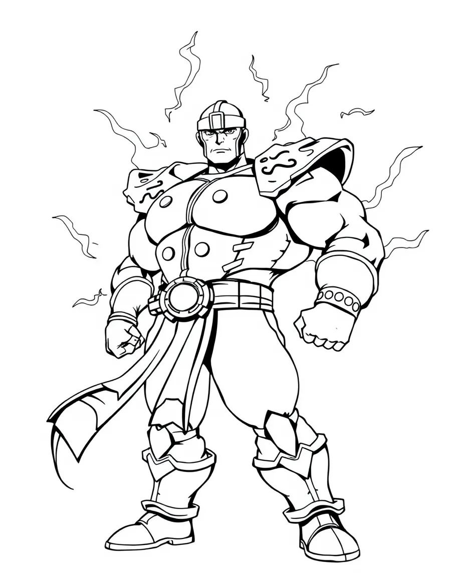 M. Bison with Psycho Power surrounding his uniform