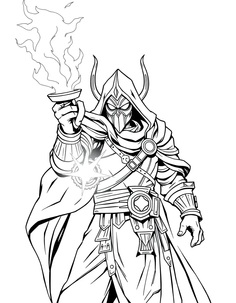 Dota 2's Anti-Mage with his twin glaives glowing with magic