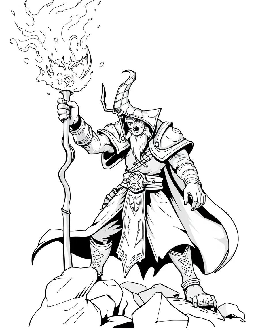 Dota 2's Rubick stealing a spell with his staff raised