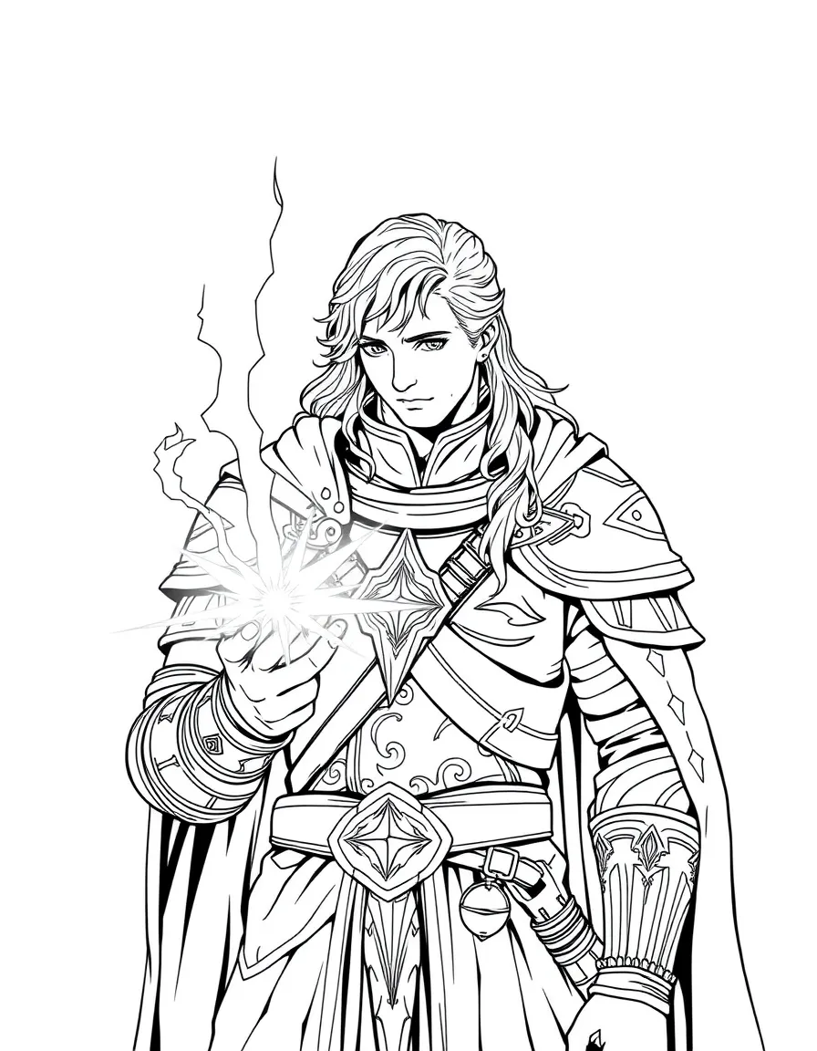 Anduin Wrynn with Light magic and royal armor