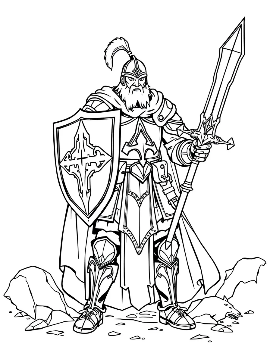 Paladin with Divine Shield and Ashbringer sword