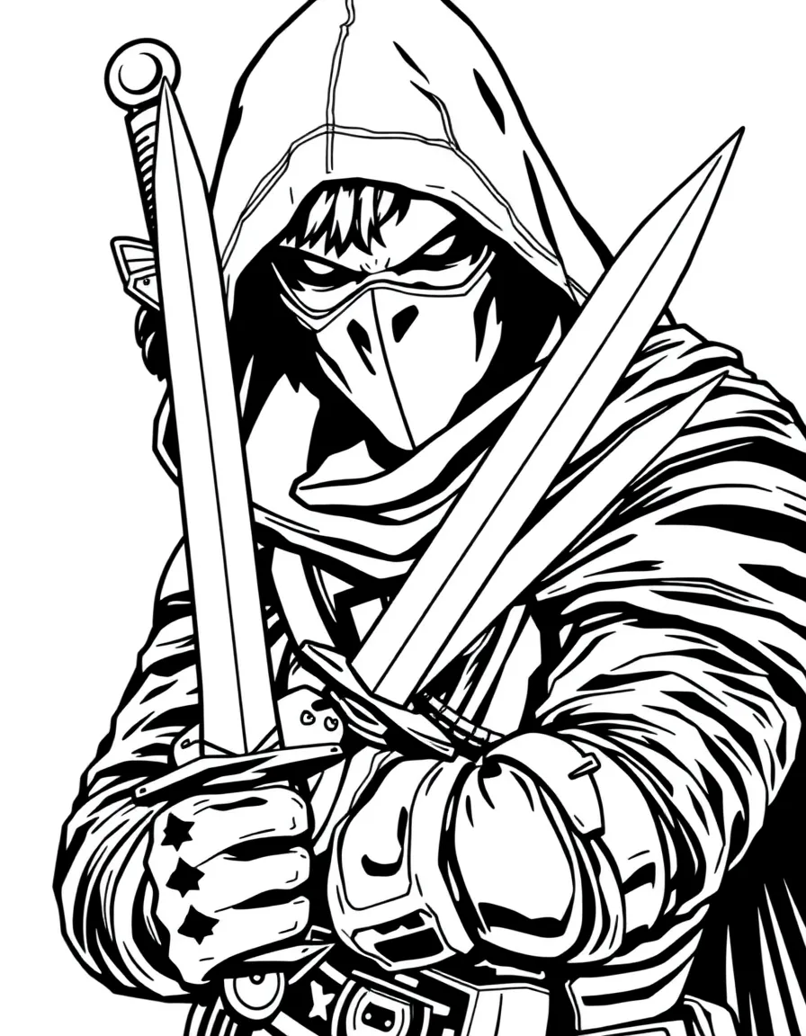Rogue in stealth with daggers ready