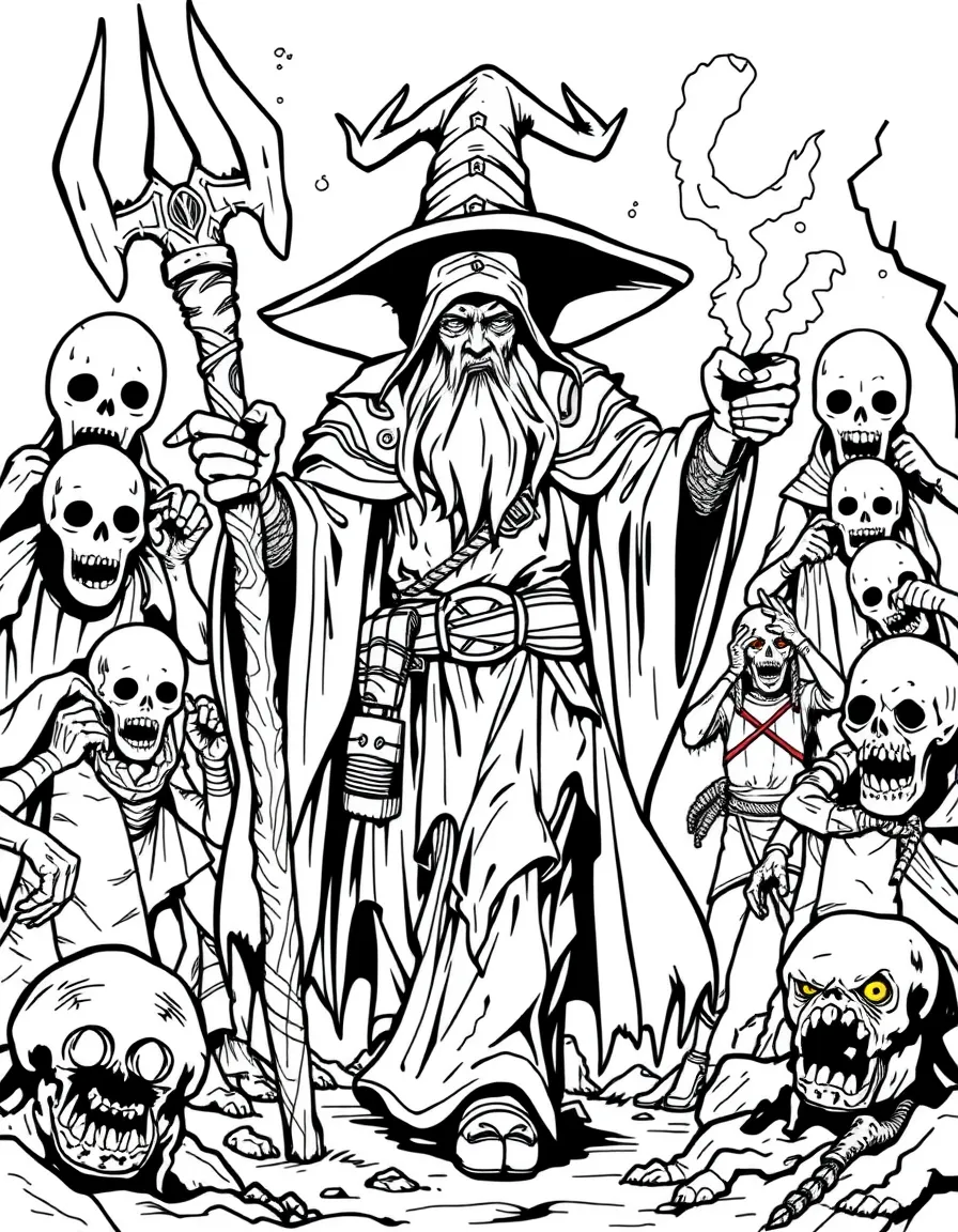 Witch Doctor from Diablo with spirit walk and zombies