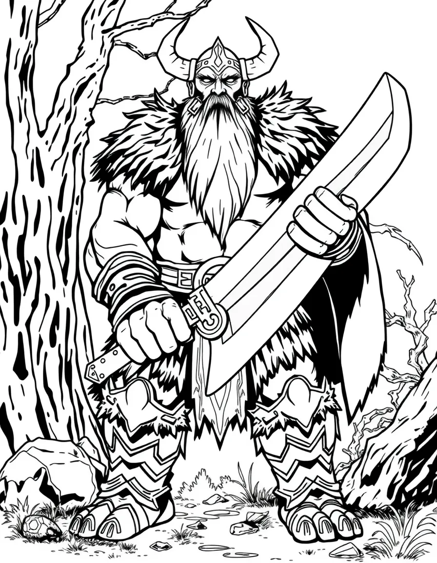 Yhorm the Giant with massive machete
