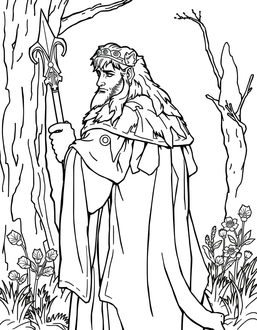 Godfrey, First Elden Lord with lion on back