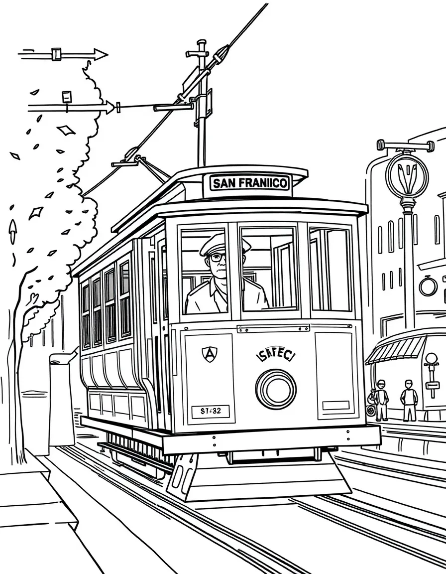 A cable car operator in San Francisco