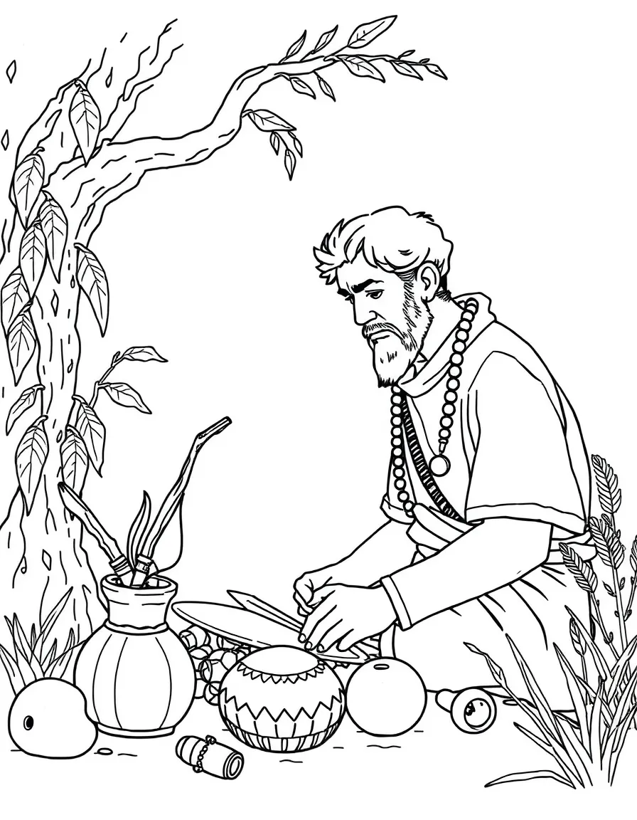 An anthropologist studying cultural artifacts