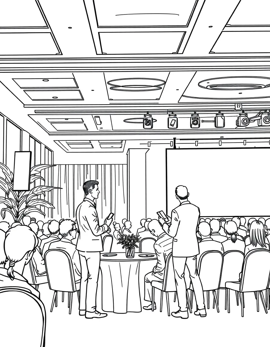 An event planner organizing a corporate conference