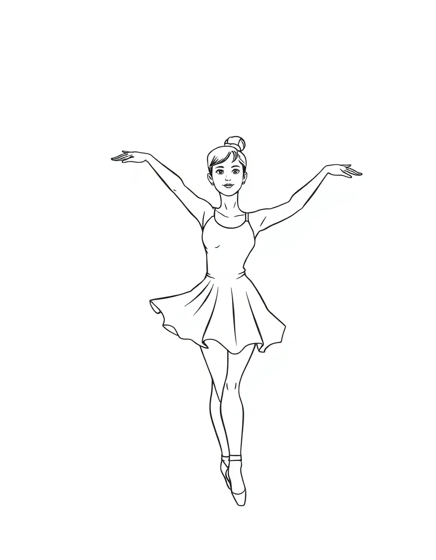 A dance instructor demonstrating ballet positions