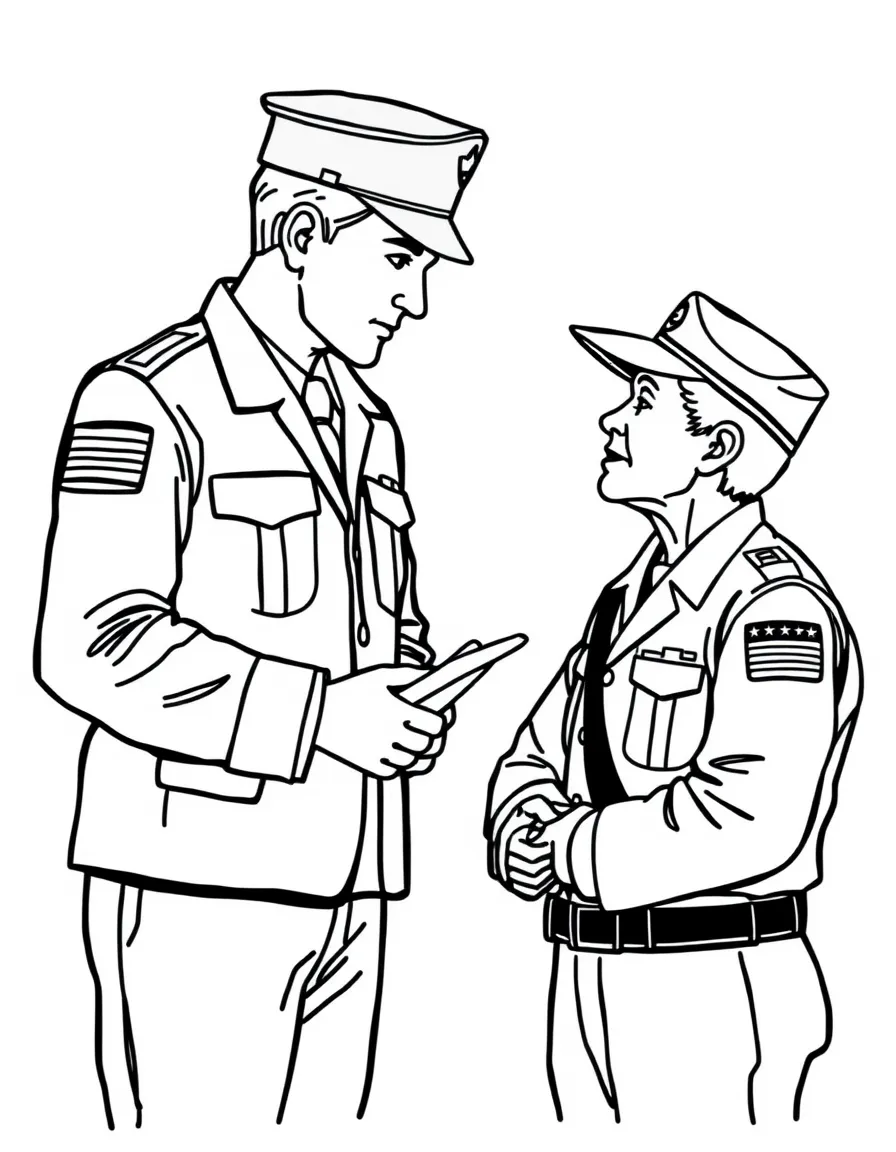 A veterans affairs counselor meeting with a veteran