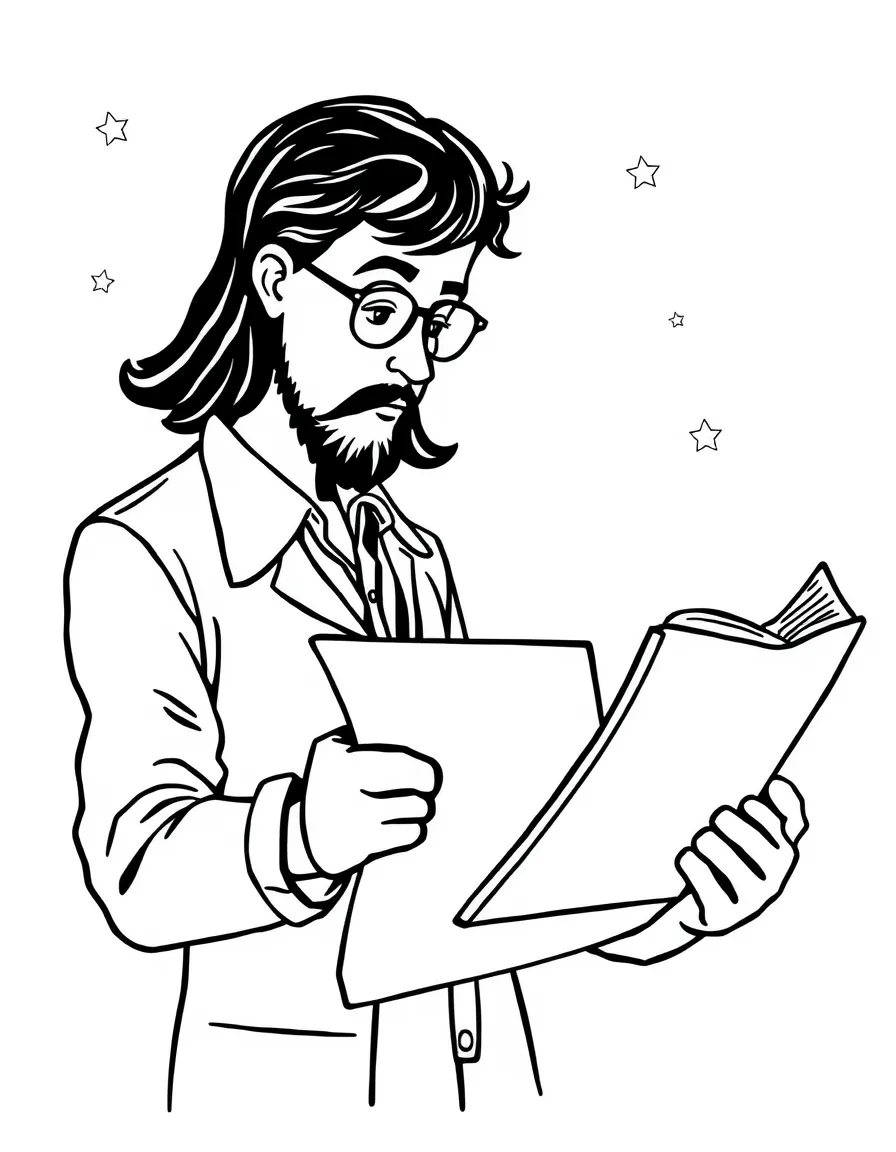 A copy editor proofreading text