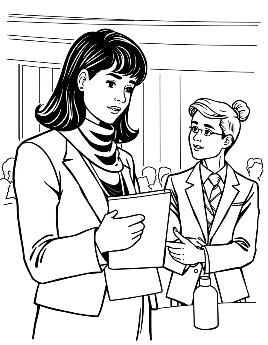 A language interpreter at an international conference