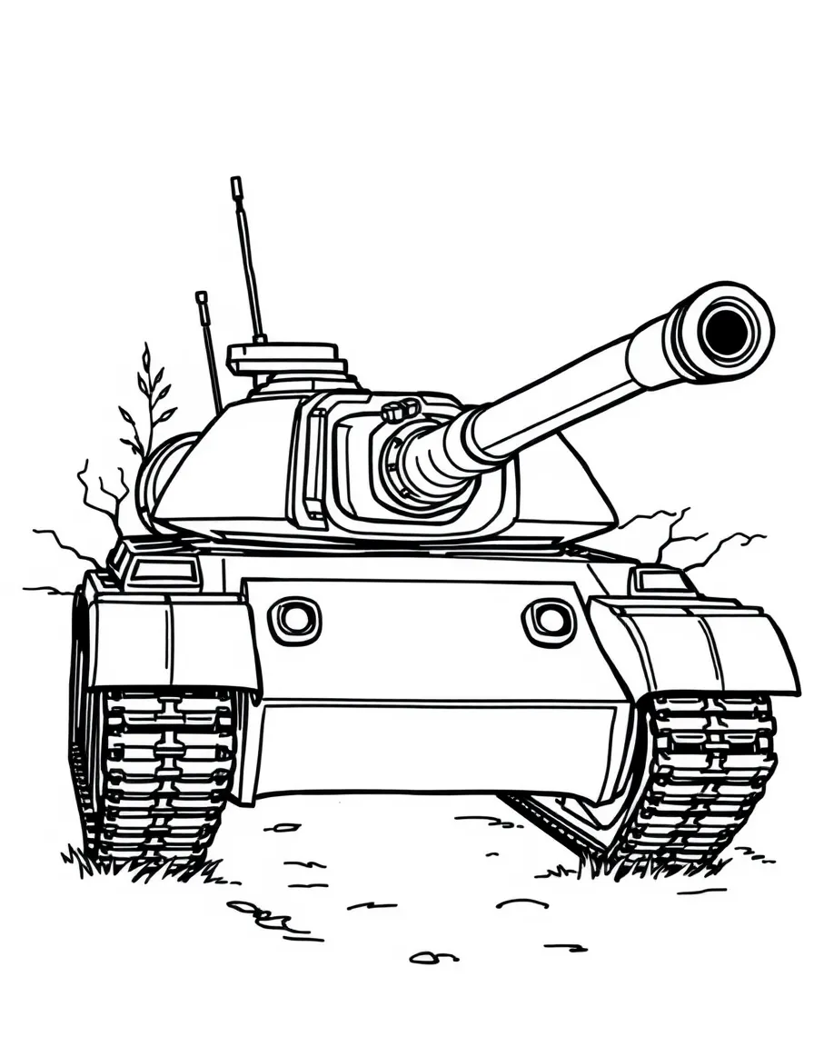 A tank operator inside a tank turret