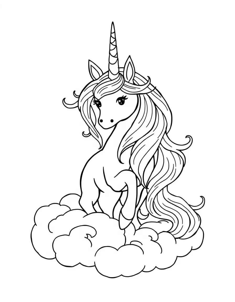 Unicorn in a cloud kingdom