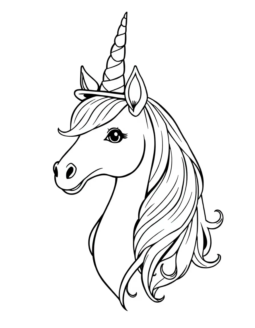 Unicorn wearing a fancy hat collection