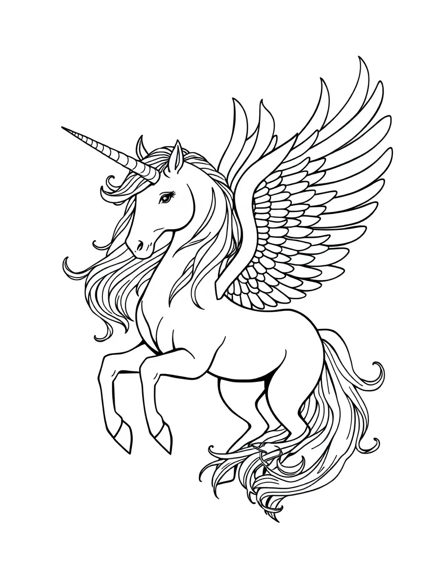 Unicorn and the phoenix rebirth