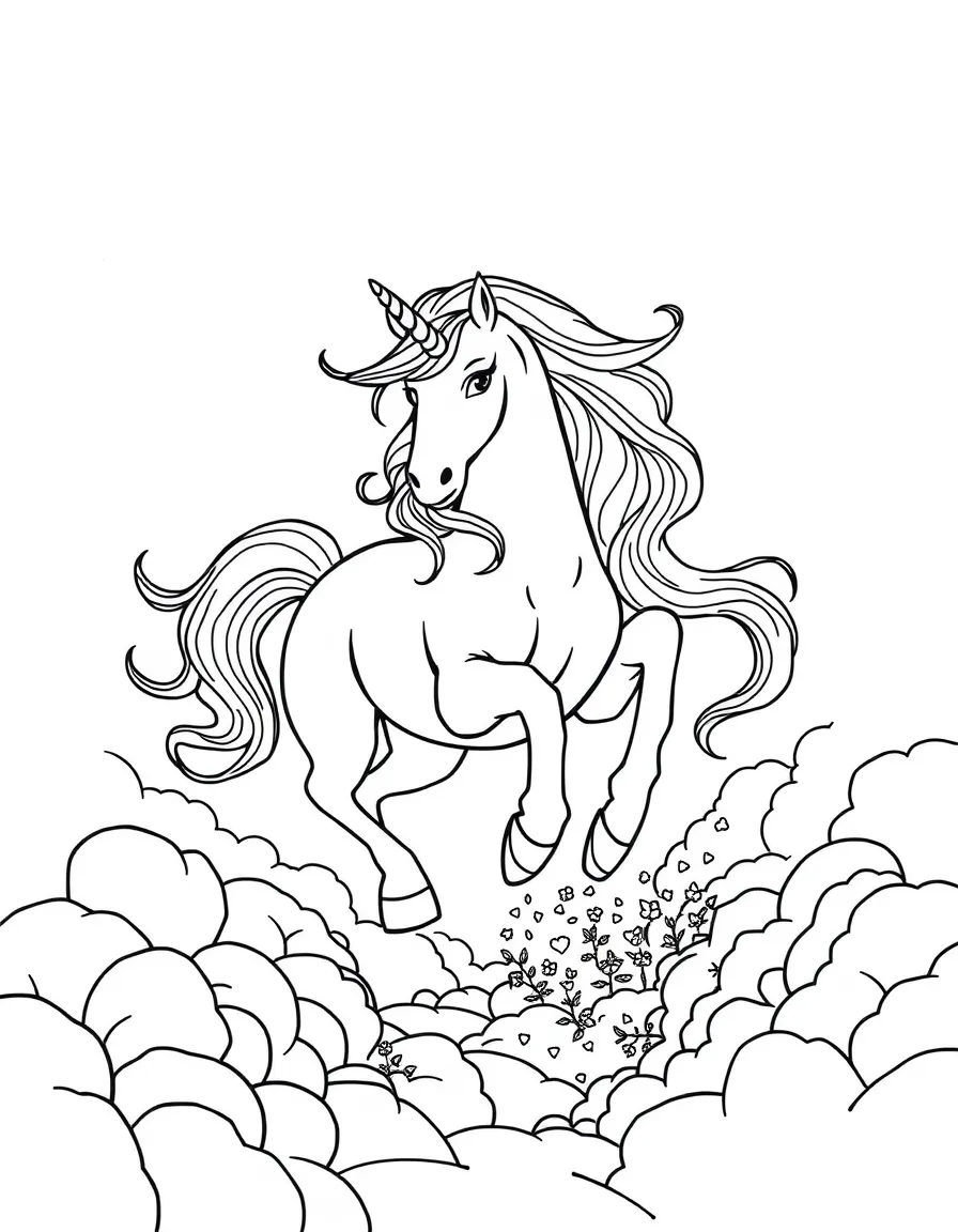 Unicorn crossing between dimensions