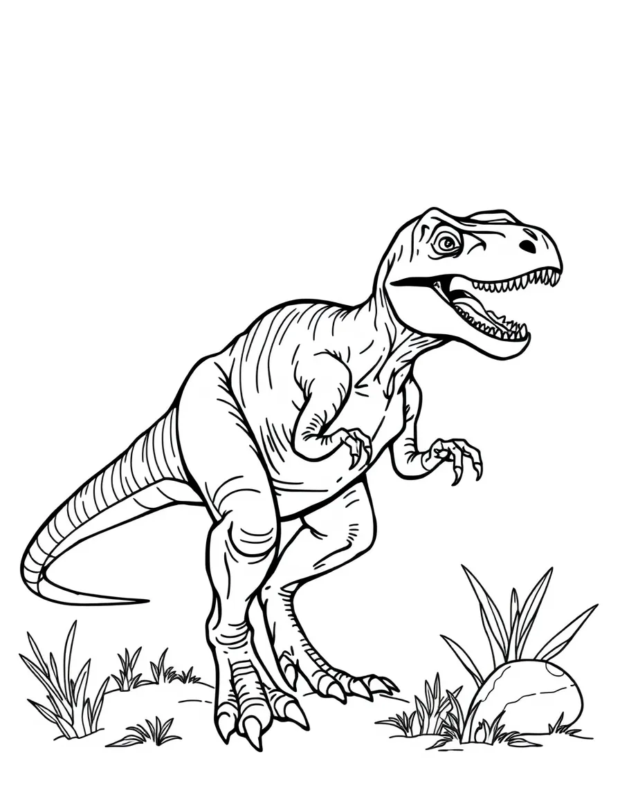Velociraptor in a hunting pose