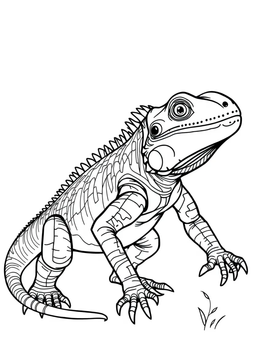 Iguanodon with its thumb spike