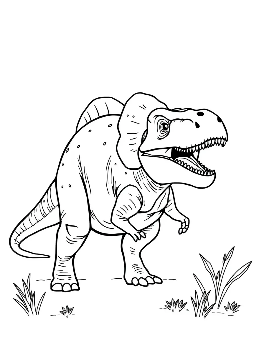Pachycephalosaurus with its thick dome head