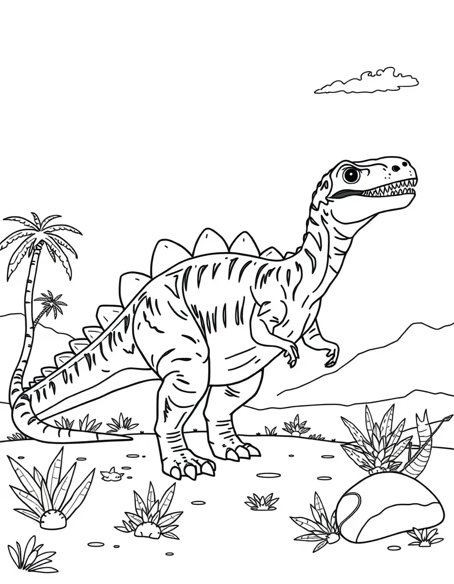 Dinosaurs adapting to seasonal temperature changes