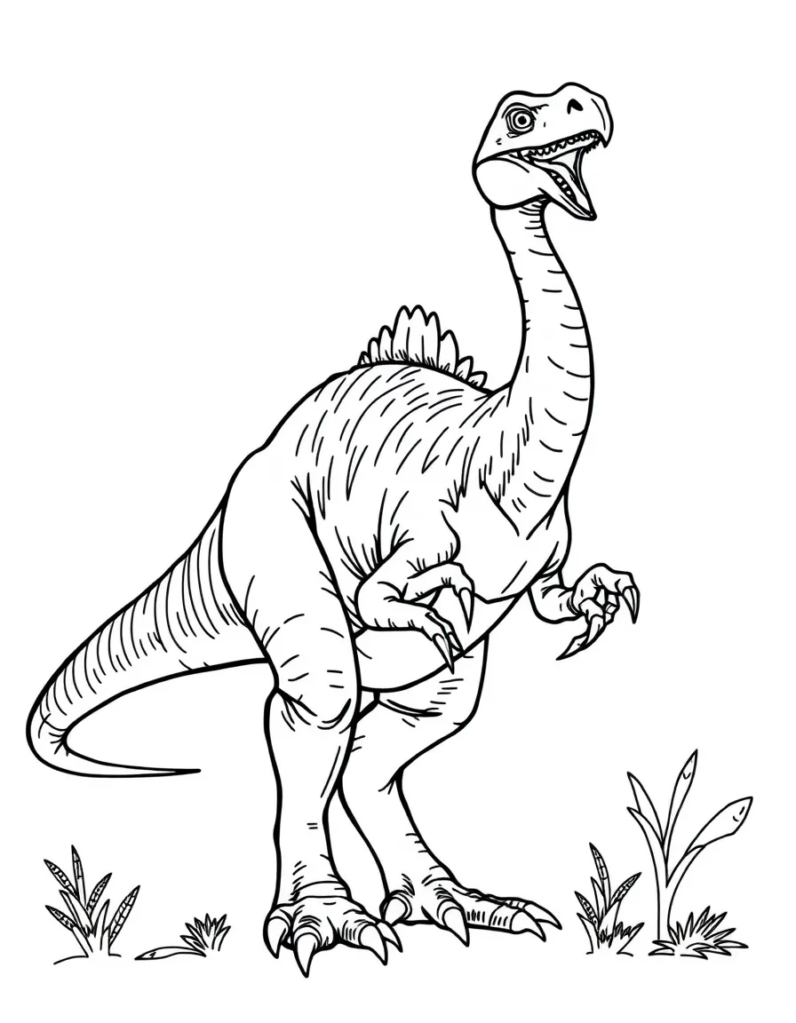 Therizinosaurus with its enormous claws