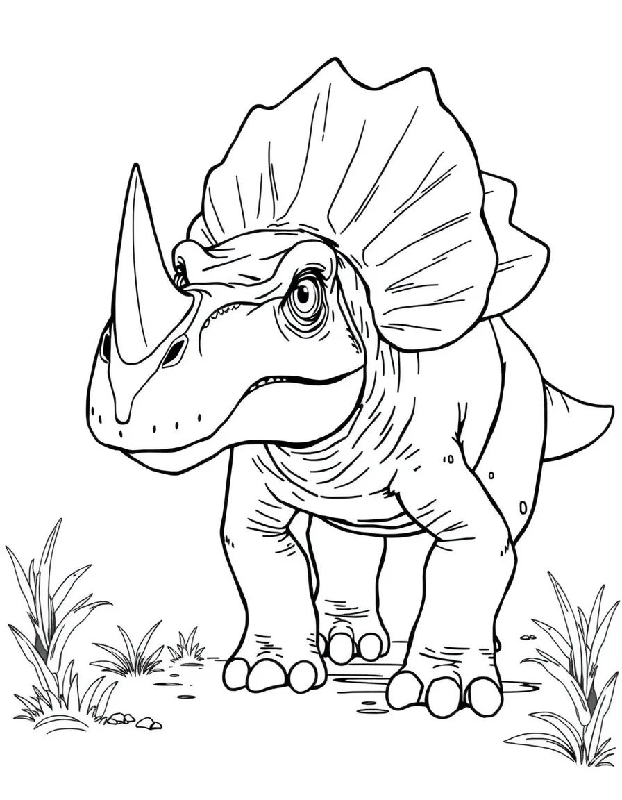 Pachyrhinosaurus with its thick nasal boss