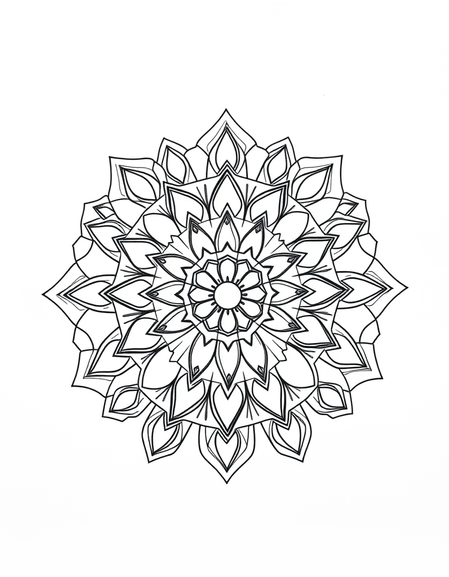 Chord progression mandala with geometric harmony visualization