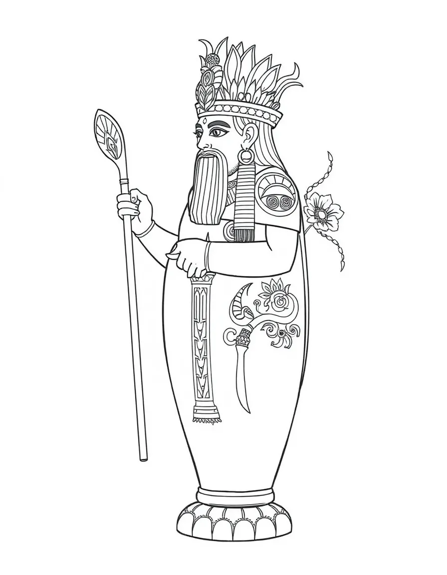 Amitayus with long-life vase and detailed immortality symbols